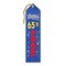 Beistle Pack of 6 Blue&#x22;Happy 65th Birthday Award&#x22; School Award Ribbon Bookmarks 8&#x22;